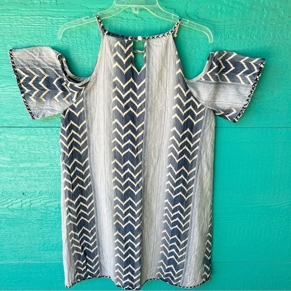 CLEARANCE ANTHROPOLOGIE THML BOHO GAUZY COTTON TASSEL DRESS SIZE MEDIUM EUC - Picture 6 of 13